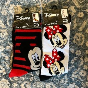 Disney Minnie and Mickey Mouse crew socks